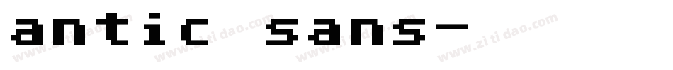 antic sans字体转换